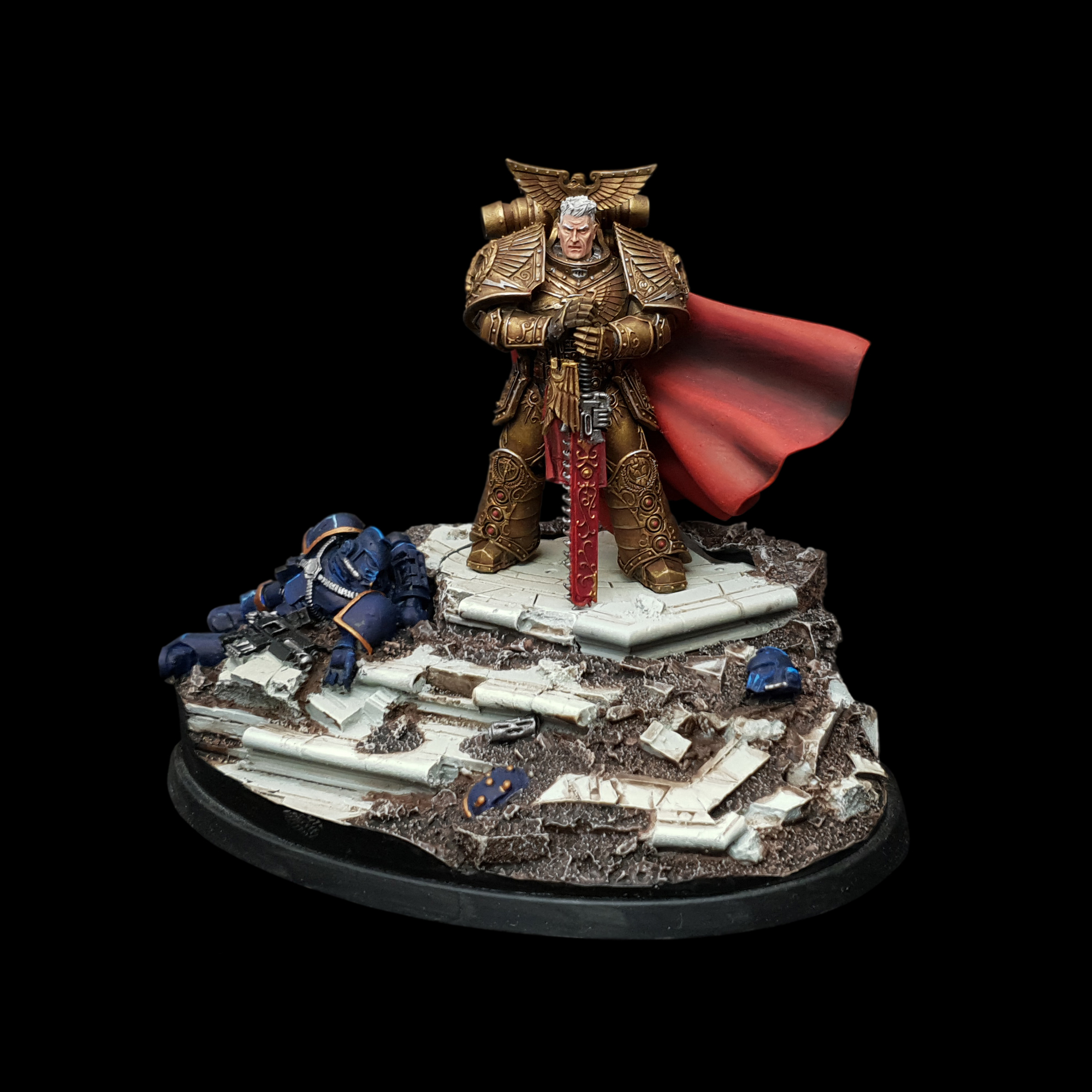 Warhammer 30k Miniature of Rogal Dorn, Primarch of the Imperial Fist Legion